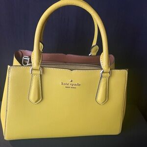 Kate Spade Chartreuse Tippy Bag triple compartment